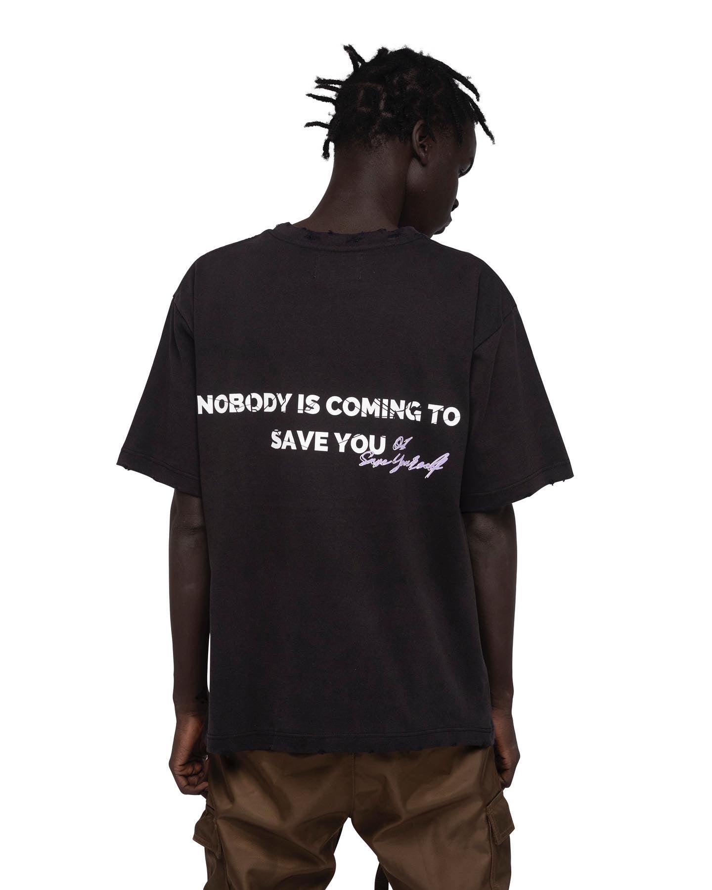 Vintage Black - O1 Save Yourself T-Shirt